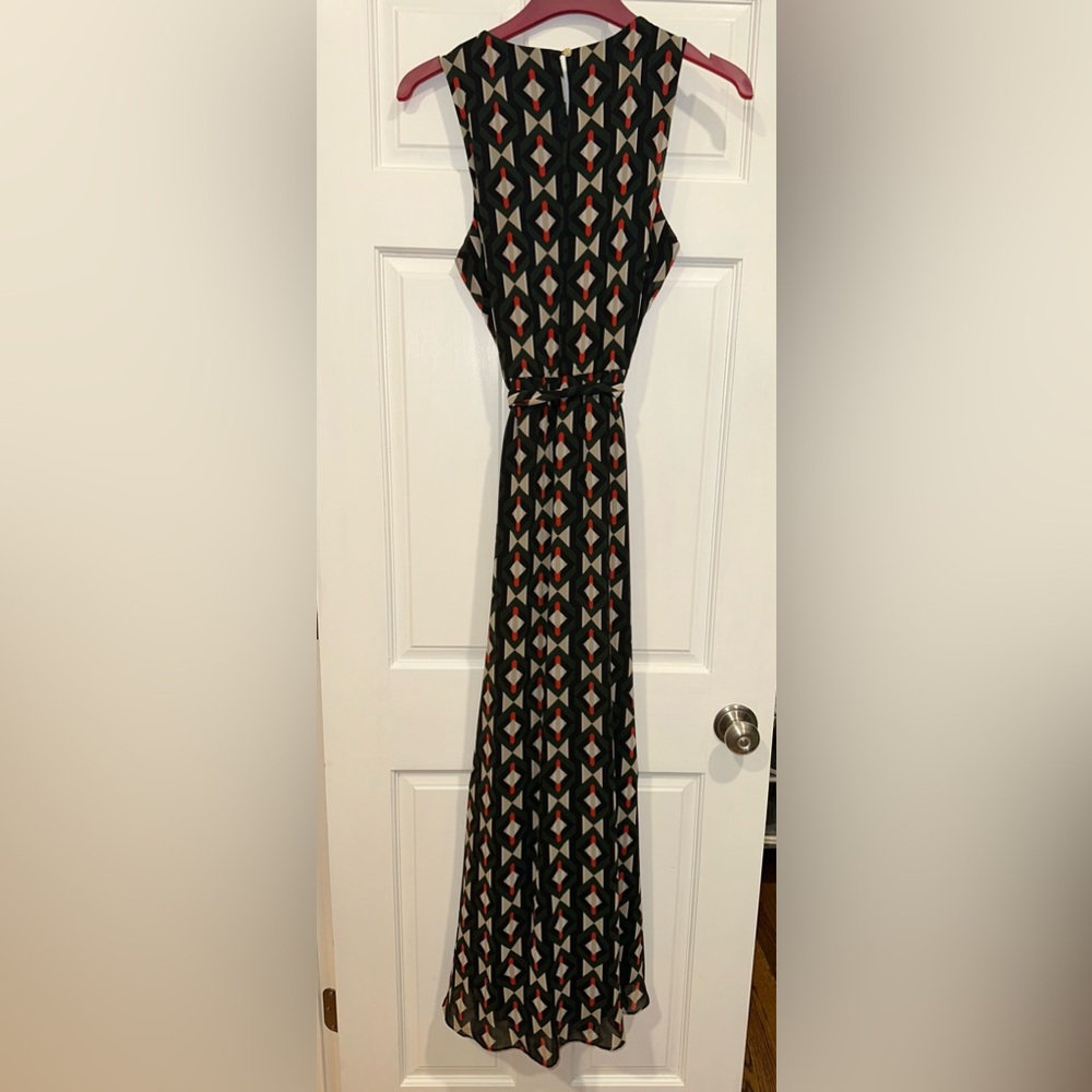 Calvin Klein Geometric Maxi Dress, Size 12 - Picture 4 of 14